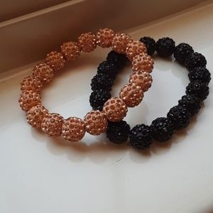 One gold bracelet